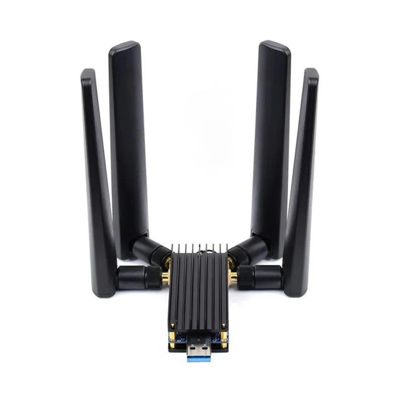 USB TO M.2 B KEY Raspberry Pi USB3.1 to M.2 Key B Port 5G DONGLE Плата расширения Четыре антенны Корпус из алюминиевого сплава