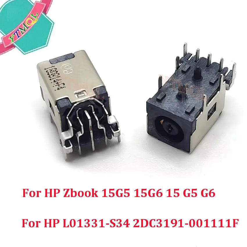 10-100Pcs Laptop DC Power Jack Charger Port For HP Zbook 15G5 15G6 15 G5 G6 For HP L01331-S34 2DC3191-001111F