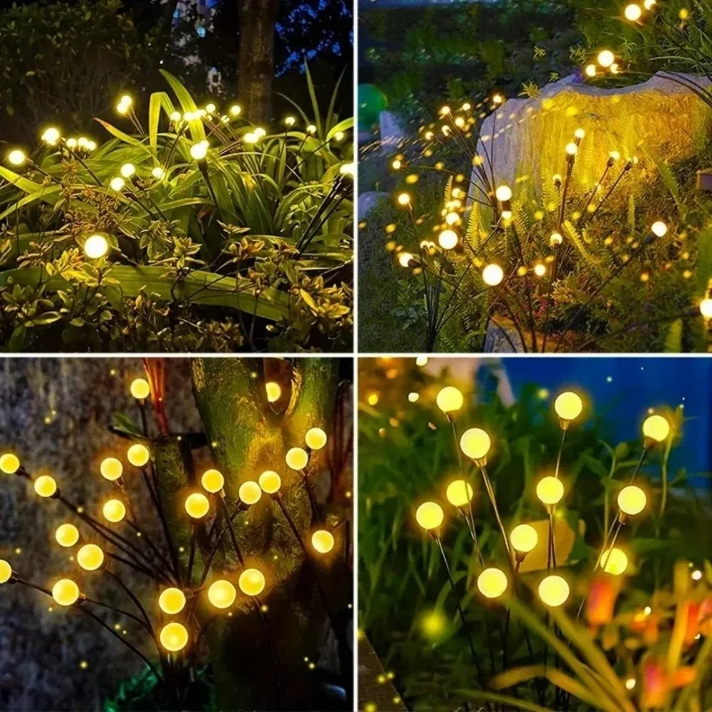 

Creative 10 LEDs Solar LED Lights Waterproof Warm Lights Firefly Lawn Lamps Garden Firework Patio Pathway Decoration