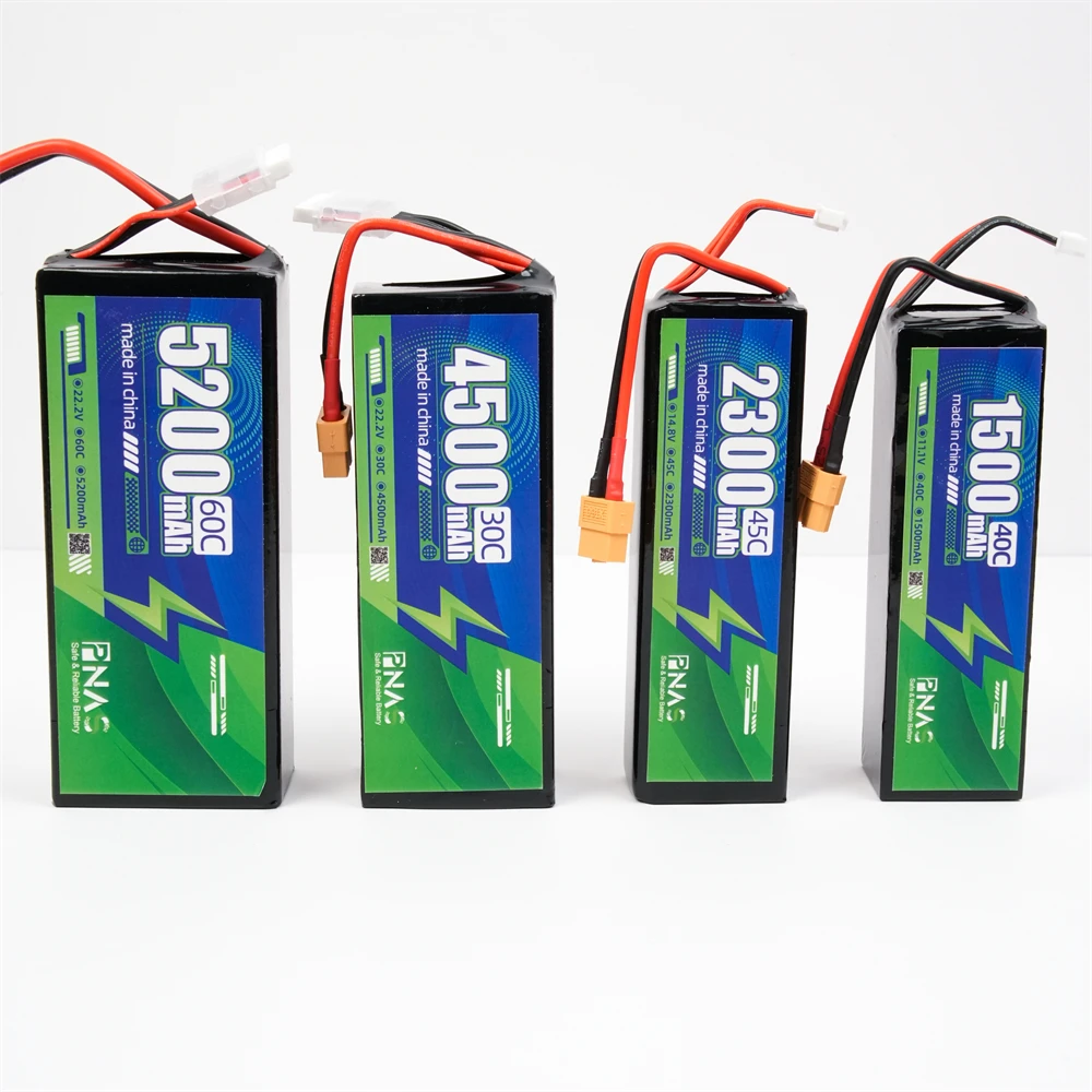 Casing Keras Lithium-Ion Kapal Rc Performa Tinggi 6S 2300Mah 14.8V 45C