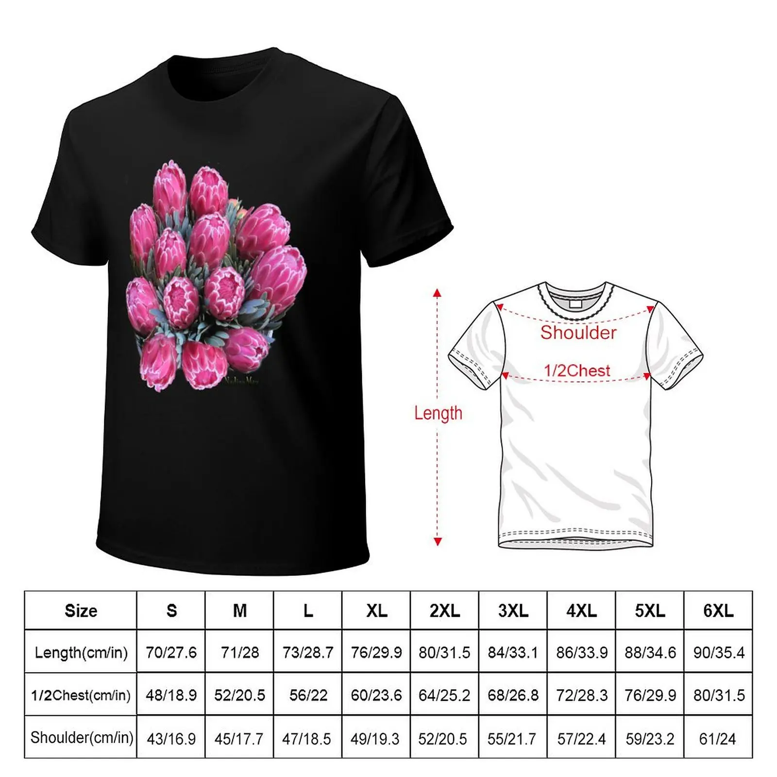 Pink Ice Protea T-Shirt plain quick drying anime t shirts mens plain t shirts