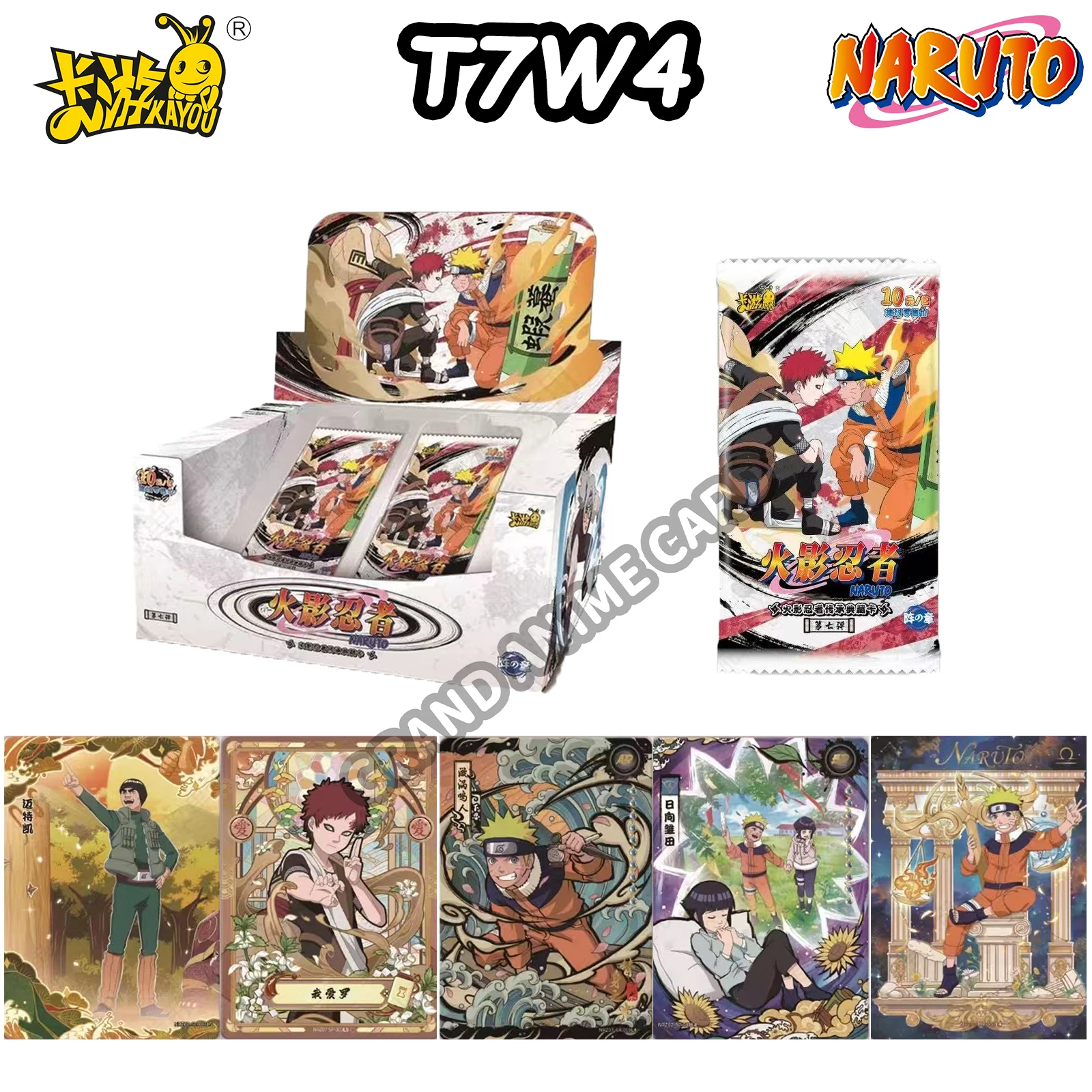 KAYOU Genuine Naruto Cards T2W9 T4W8 Booster Box Anime TCG Rare SE BP CR MR  Ninja World Fight Chapter Collection Kids Toy Gift - AliExpress 26