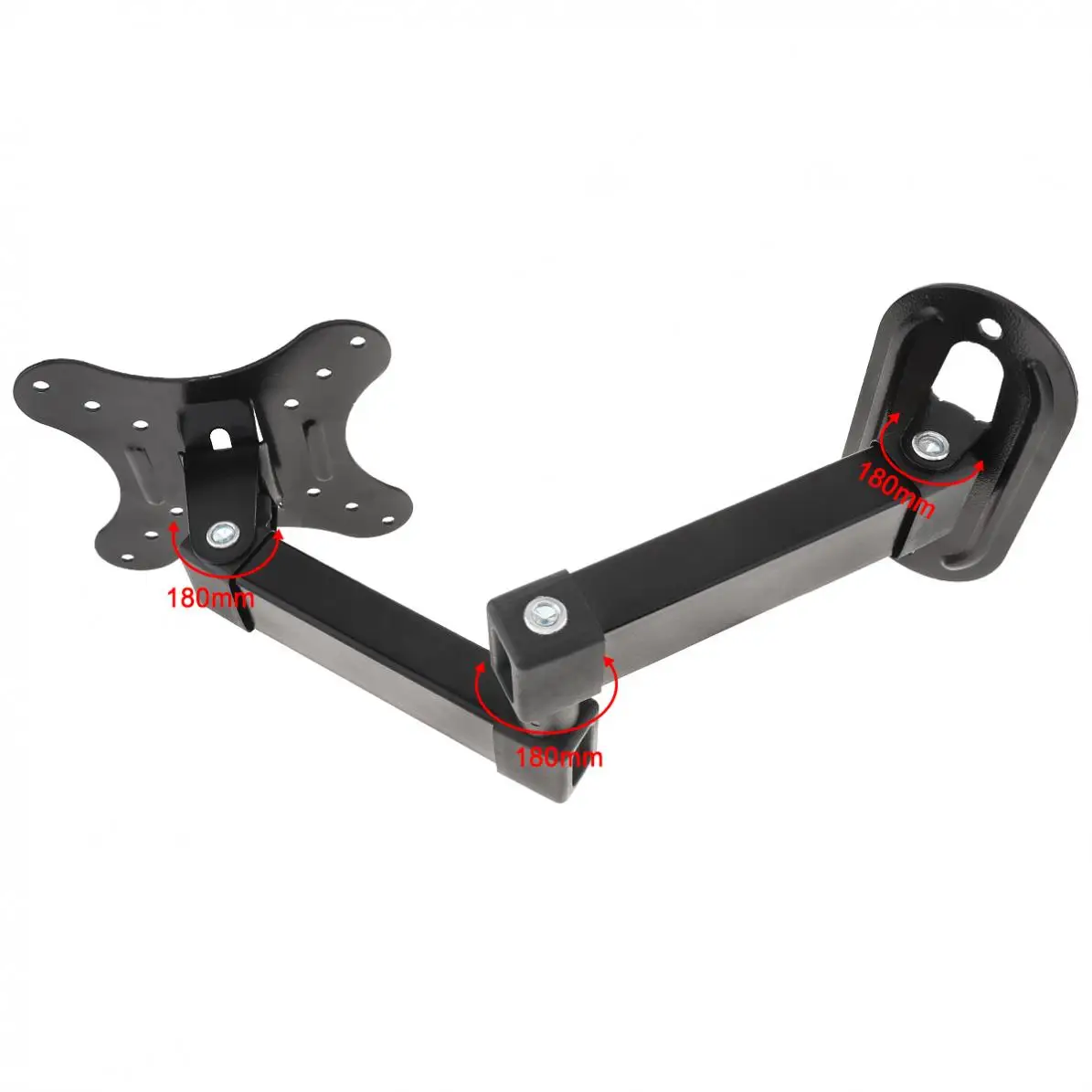 Universal 10KG Adjustable TV Wall Mount Bracket Flat Panel TV Frame Support 15° for 14 - 24 Inch LCD LED Monitor