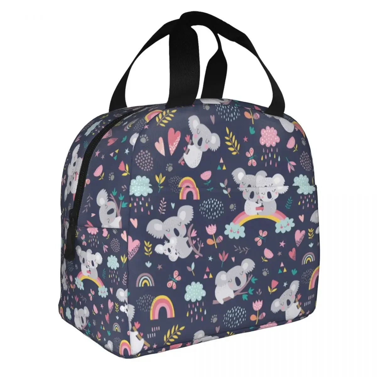 Sacs à lunch Koala mignons pour femmes et enfants, glacière portable, isotherme en polyester, boîte de pique-nique thermique pour aliments froids