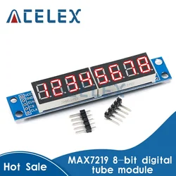 MAX7219 LED Dot Matrix 8 Digit Digital Tube Display Control Module 3.3V 5V Microcontroller Serial Driver 7-segment