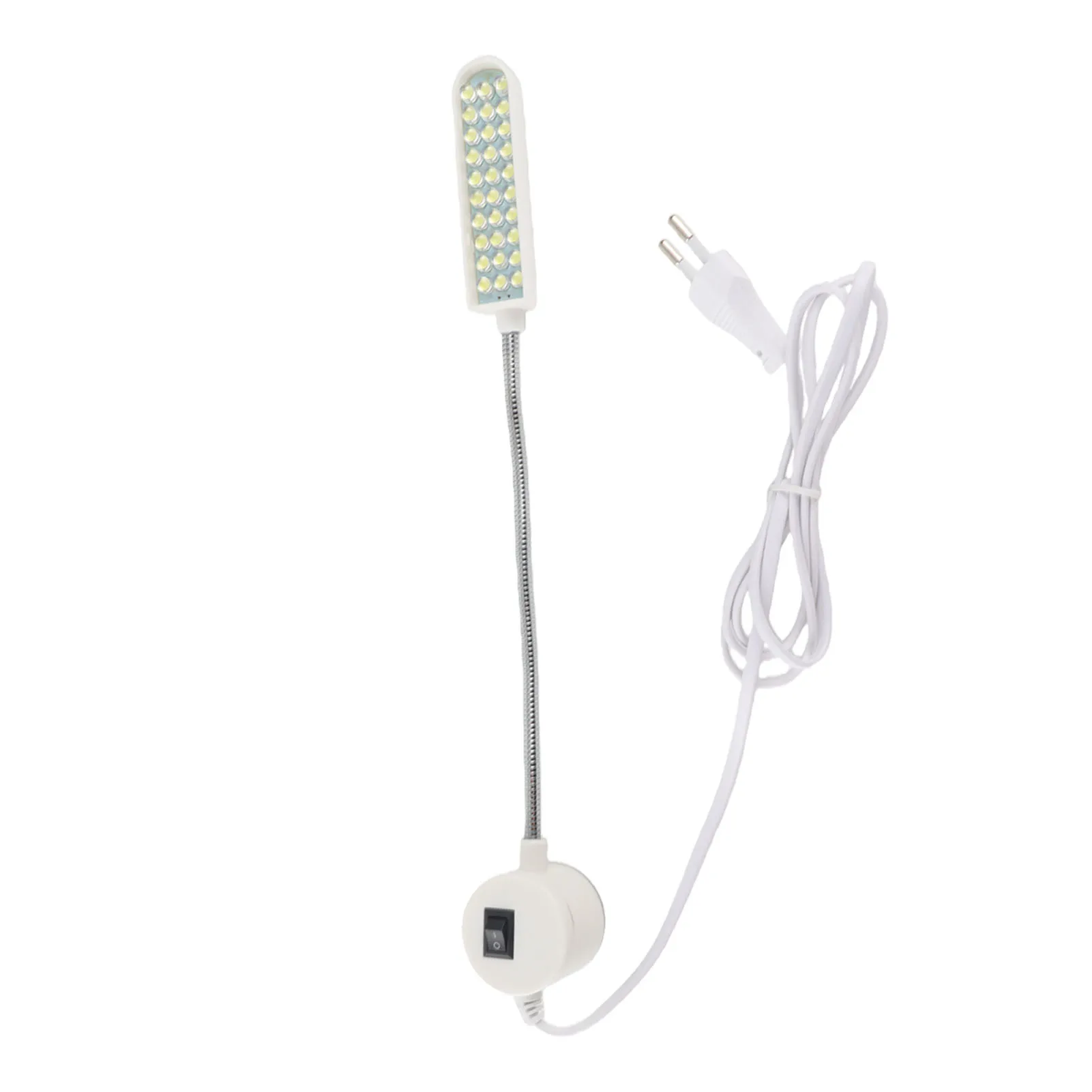 AC110-245V 2W 30LED Sewing Machine Light Lamp Magnetic Fixed Base Flexible Bendable Tube Goose Neck Design for Housework