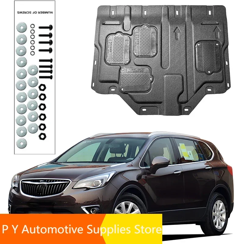 Under Engine Guard Splash Shield Mud Fender Cover Plate Fender Mudguard Protector For Buick ENVISION 2015-2022 2.0T Car Black