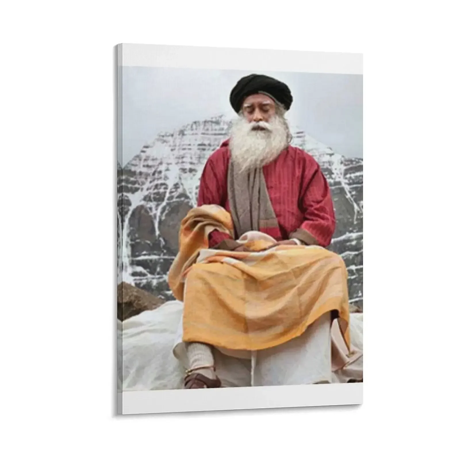 

Sadhguru Canvas Painting vintage home decor nordic home decor Bedroom deco