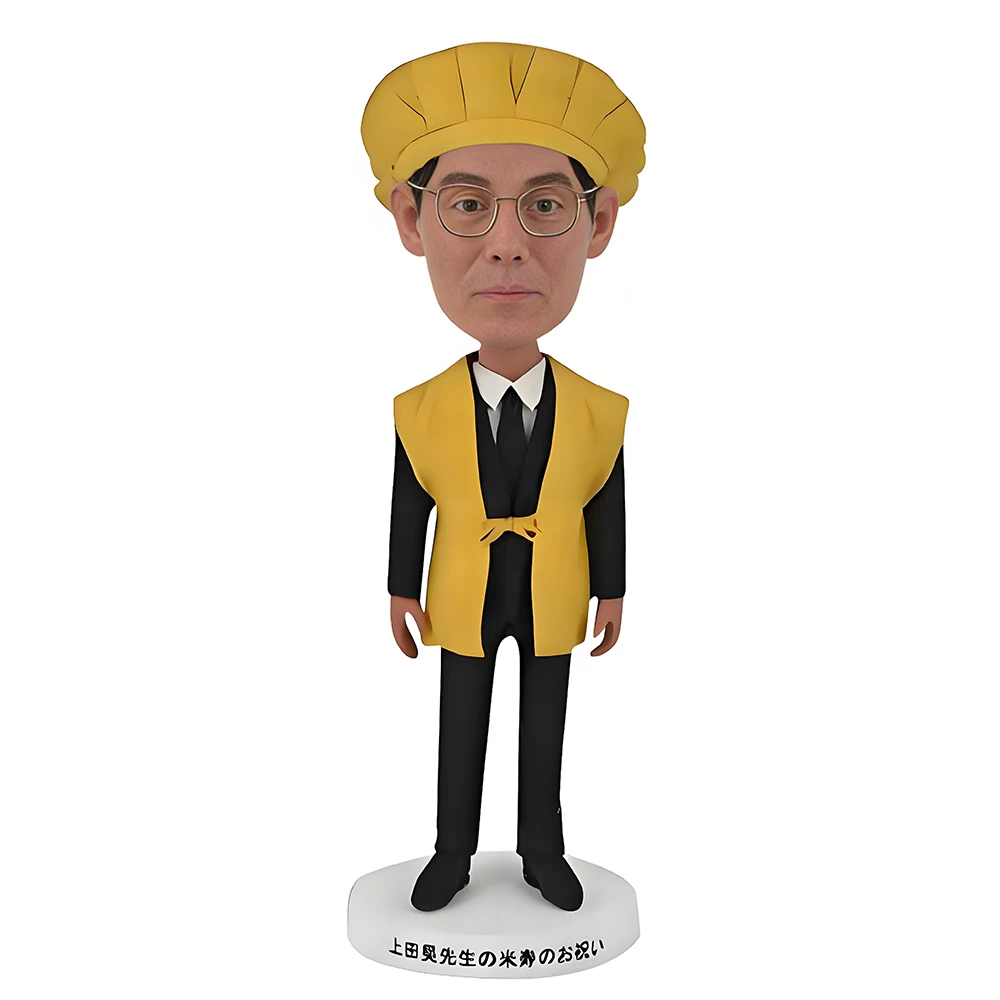 Chef Custom Bobblehead,Personalized Dessert Cook Bobble Head,Customized Figurine for Cookmaster,Based on Your Photo