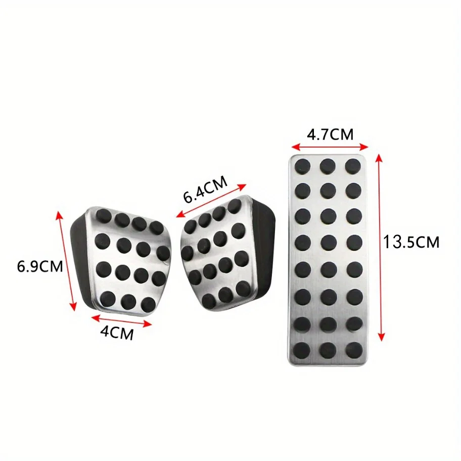 Foot Gas Brake Pedal Cover For Mercedes Benz AMG A B CLA GLA ML GL R W176 W245 W246 W251 W164 W166 X164 X166 MT Brake Pedal Pad view 2