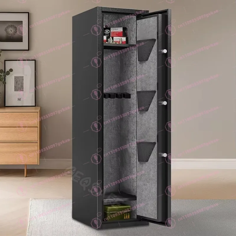 Black Heavy Duty Fireproof Safe Box Welded Anti-theft Home Office Cash Jewelry Document Valuables Storage Security Locker