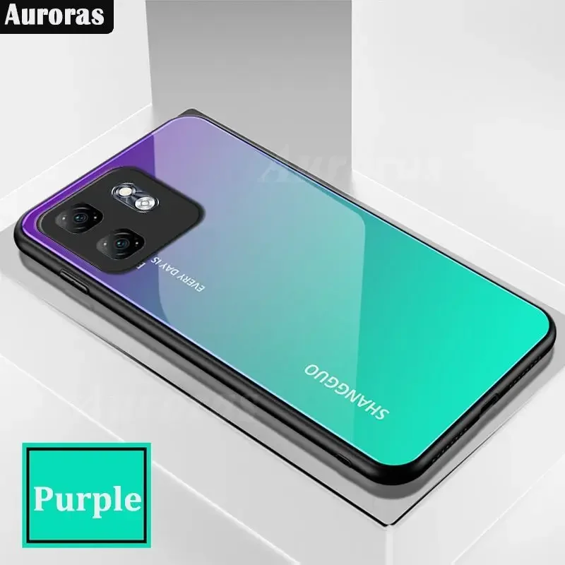 For infinix Hot 50i 9 Smart Cases Mirror Gradient Tempered Glass Hard Cover For Infinix Hot 50 4G 50 Infinix PC Back Casing