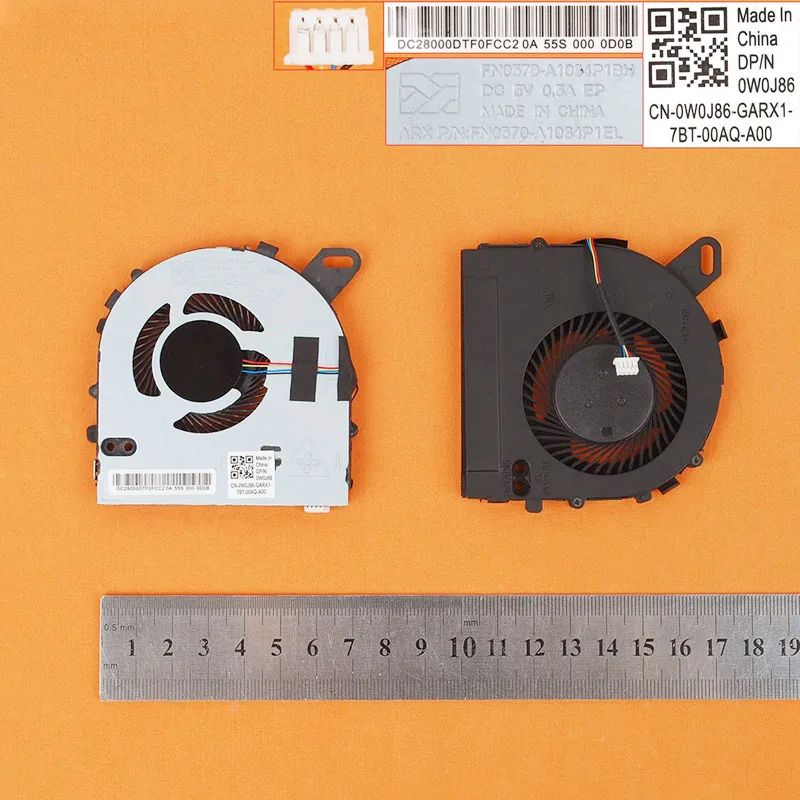 New Laptop Cooling Fan For DELL Inspiron 15 7560 15-7560 Vostro 5468 5568 PN:FN0570-A1084P1EL 0W0J86 Eplacement Repair