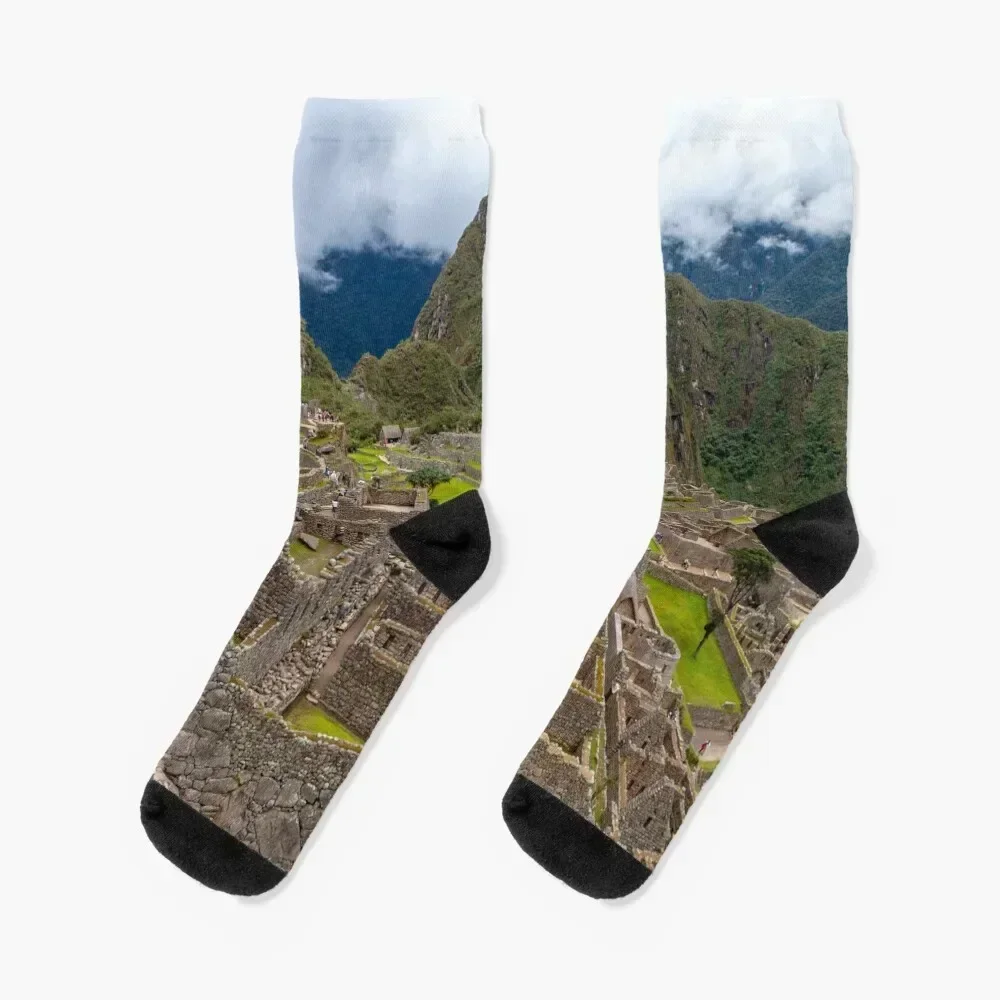 

Machu Picchu, Inca Civilization, Peru, Andes Mountains Socks Stockings man soccer anti-slip Stockings Men's Socks Women's