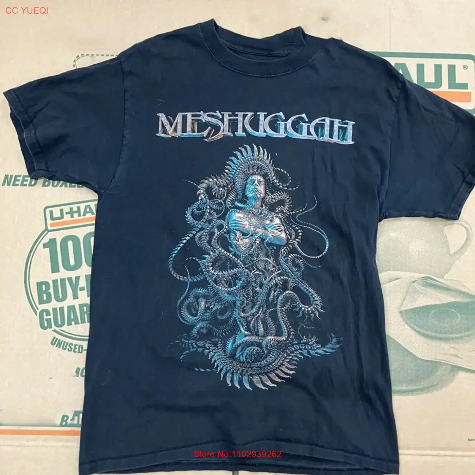 Meshuggah Violent Sleep of Reason Tour 2016 T-shirt vintage lavé avec motif graphique, toutes tailles S à 5XL, polyvalent, légèrement tendance
