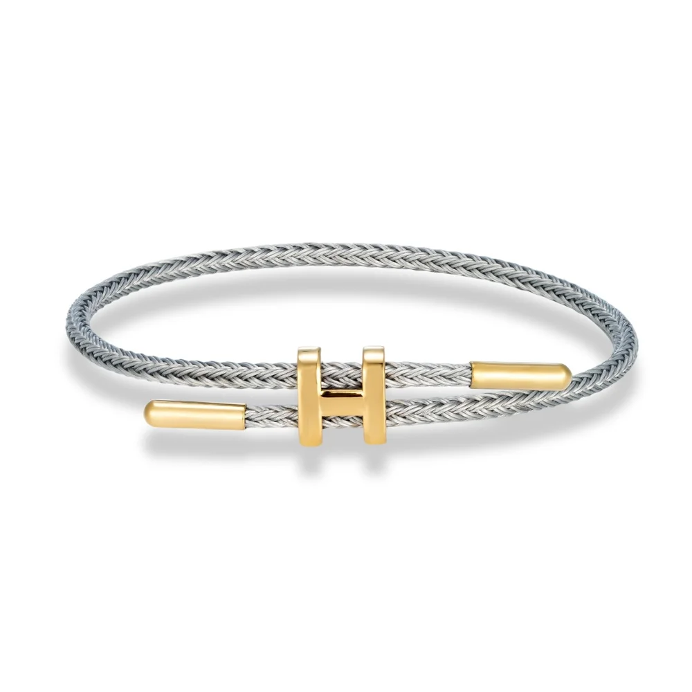 Multicolor roestvrijstalen draadkabel verstelbare armband waterdicht geen verkleuring luxe minimalistische paar sieraden cadeau voor mannen vrouwen