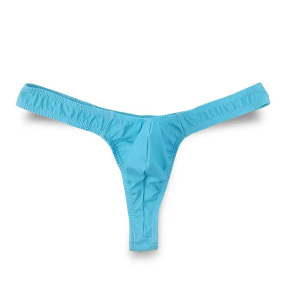 Men Low Waist Solid Color Breathable Underwear Underpants Male Sexy Panties Gay Sissy Thong G-String Sexy Game Train Men Tight