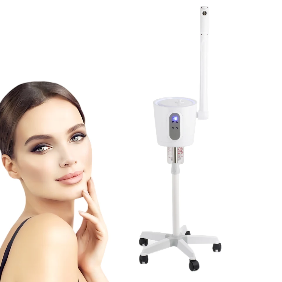 Hot Facial Steamer para Cuidados com a Pele, Clareamento, Névoa Quente para o Rosto, Vaporizador de Limpeza Profunda, Salão, Casa, Spa Pulverizador