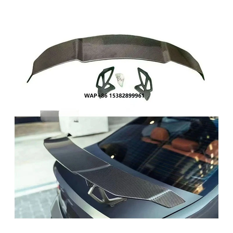 

Carbon Fiber GTS V Style GT Spoiler Tail Fin Spoiler for 3, 4, 5 Series, M2, M3, M4, F30, F32, F80, F82, F87, F90, F10