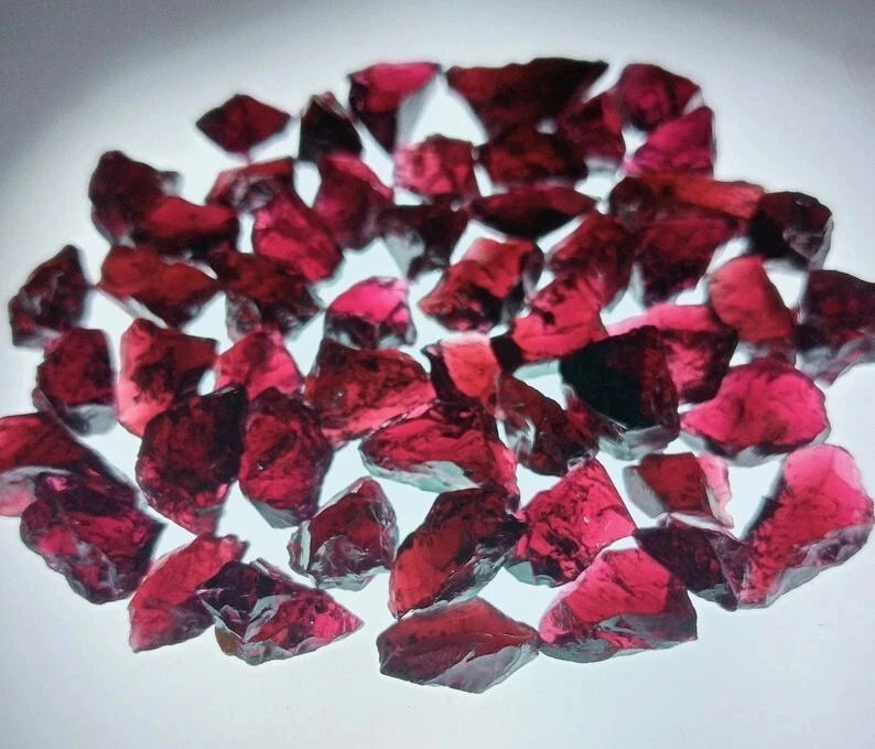 20 Pcs Garnet Rough Lot, Natural Garnet Rough, Red Garnet Raw Rough Lot Jewelry.
