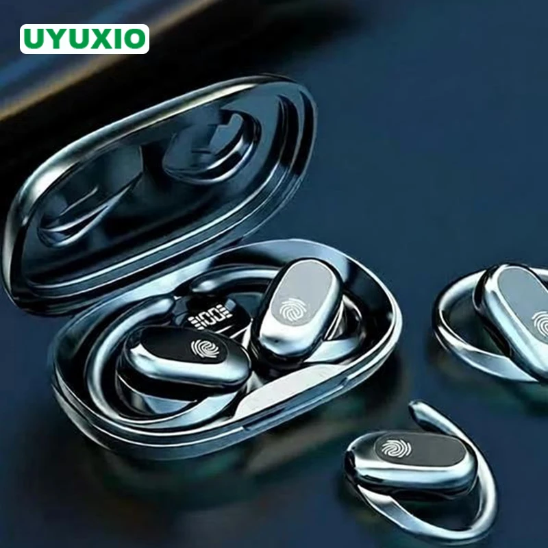 

UYUXIO с открытым ухом, беспроводные наушники-переводчики BT 5,4 OWS, наушники с искусственным интеллектом в реальном времени и 144 языками для бизнеса