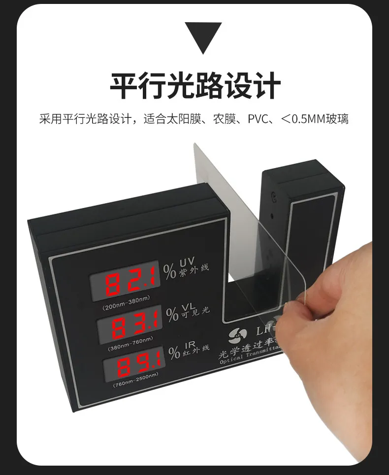 

Измеритель пропускания света LH-221/220/206 для стекла, акрила, солнечной пленки, измеритель мутности УФ-излучения