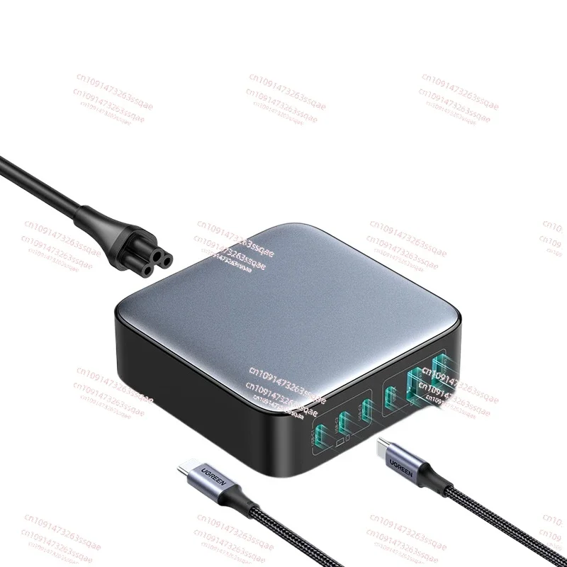 

Adattatori per caricabatterie Ugreen tavolo USB C da 100W 200W Nexode rapido GaN PD a 6 porte ricarica da USB C a C da 3 piedi