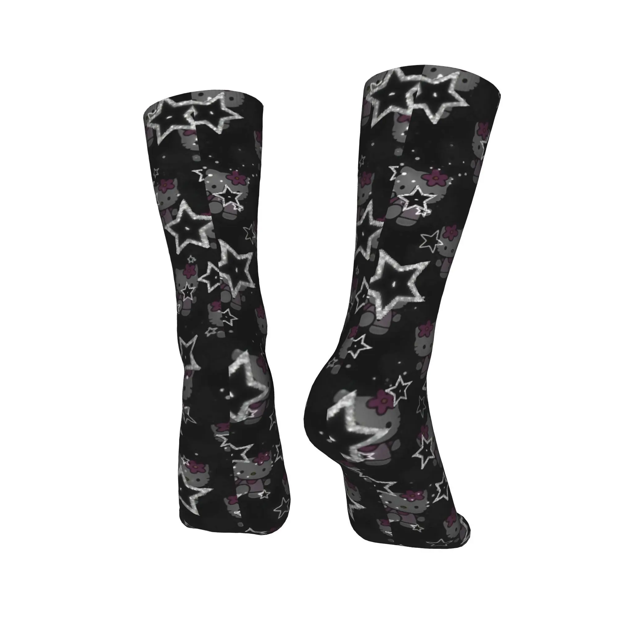 جوارب ستار دودل هالو كيتي جوارب جرافيك مضادة للعرق جوارب رجالية قابلة للتنفس للخريف جوارب هاراجوكو لركوب الدراجات #4