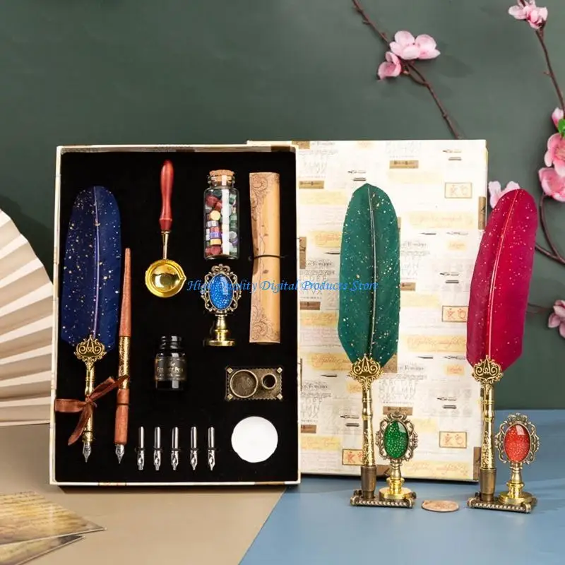 U2JE Vintage Dip Pen Set Dip Pen Dip Pen Set Gift for Kids
