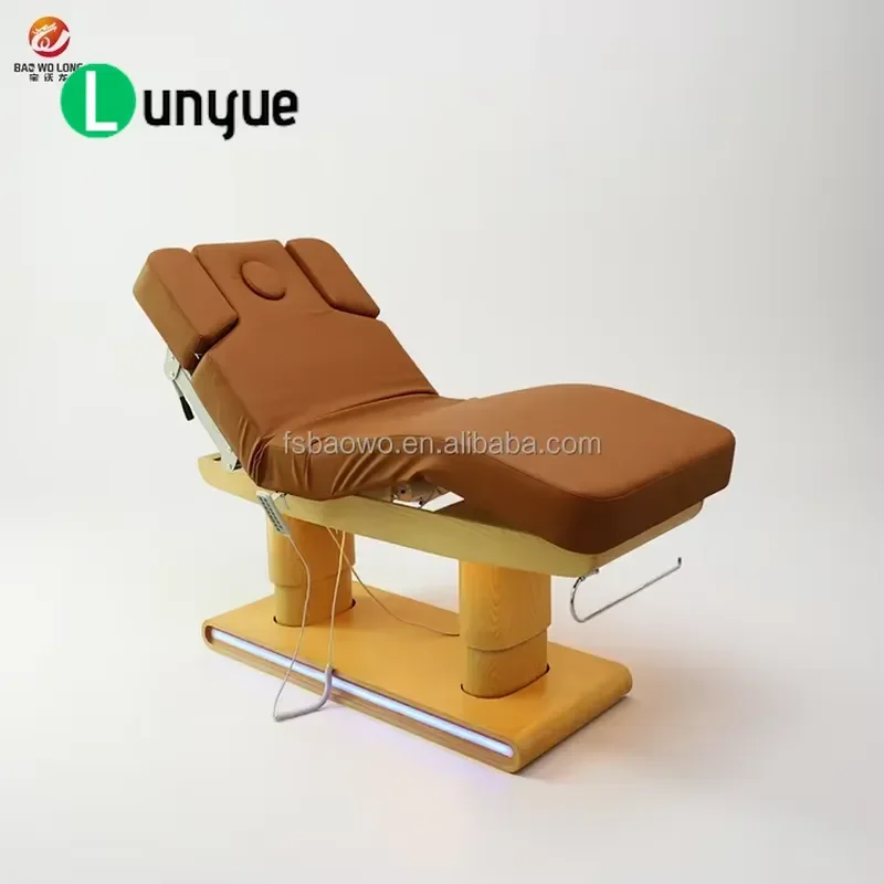 3 Motor Electric Facial Care Bed Modern Beauty Recliner Medical Treatment Furniture for Spa Clinic Comfortable
