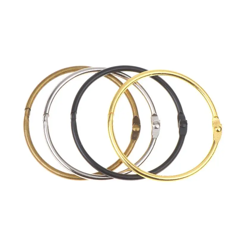 5/10Pcs Bathroom Accessories Shower Curtain Sliding Rings Curtain Hooks Round Rod Clips Metal Shower Curtain Rings