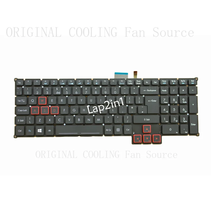 R+  New UK Backlit Keyboard for Acer Predator G5-793 G9-591 G9-591R G9-592 G9-593