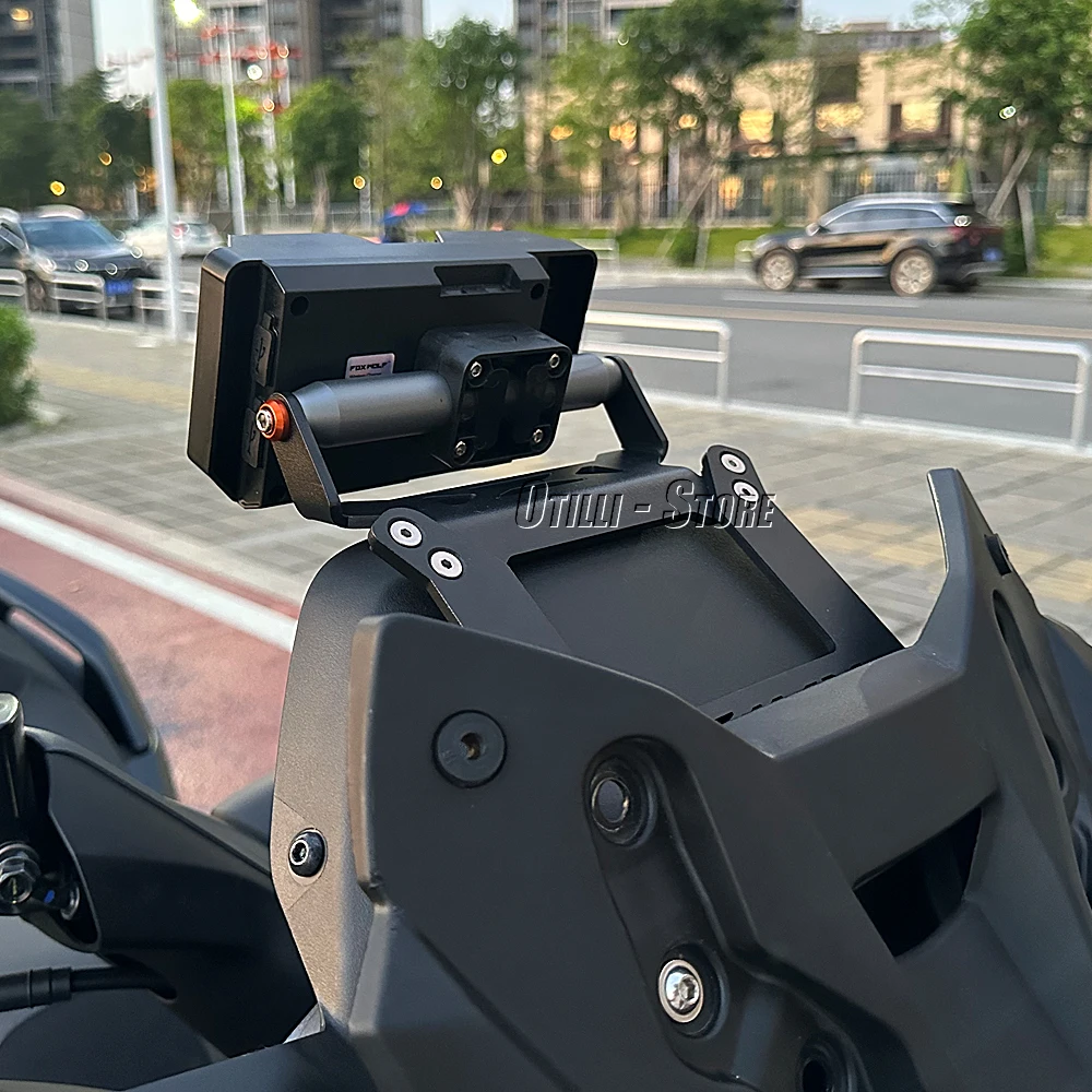 Motorcycle Navigation Roadbook Mounting Arms Kit For Yamaha X-MAX 300 XMAX300 XMAX 300 2023 GPS Holder Bracket 12/22MM