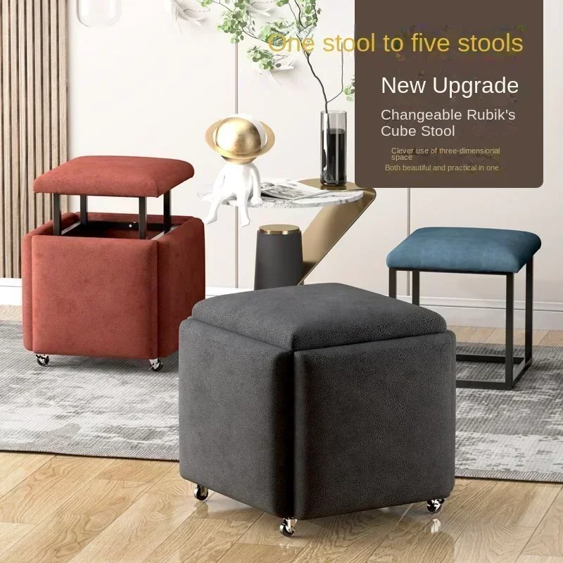 Factory Direct 2026 Combination Multifunctional Stools Five in One Dining Room Small Stools Sofa Stool Storage furniture