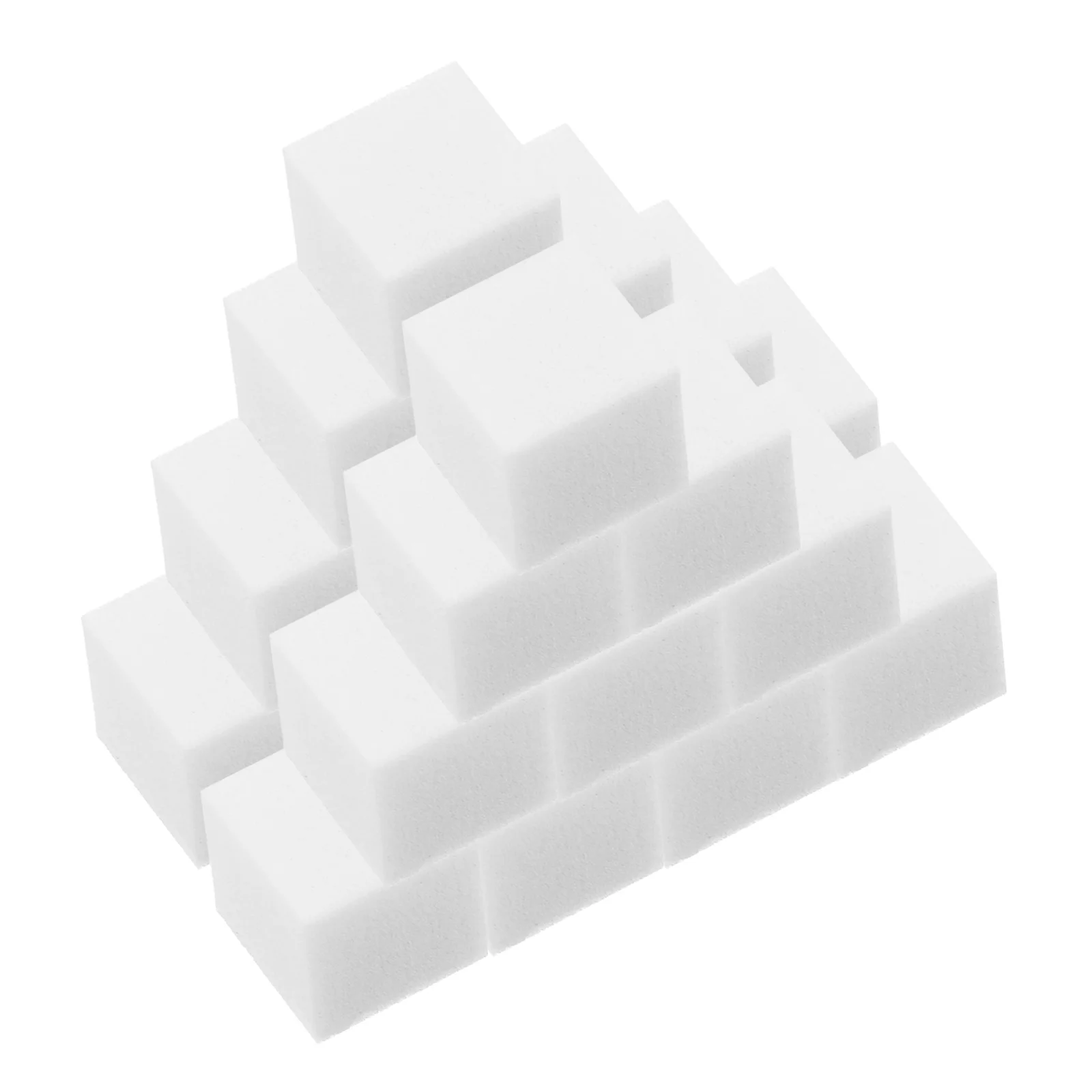 100 stuks klein vierkant voor acrylkunst manicure gereedschap blozen poeder toepassing make-up sponzen nail art spons nagellak spons