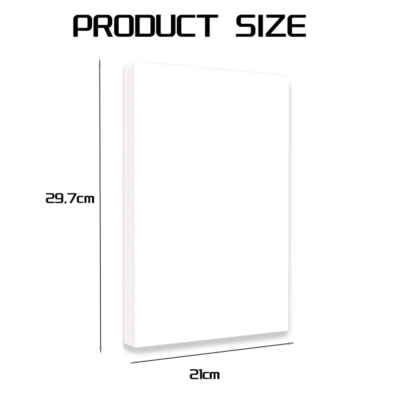 Pegatina de sublimación de vinilo A4, papel adhesivo blanco de 8,27X11,69 pulgadas para impresora de inyección de tinta, 200 hojas