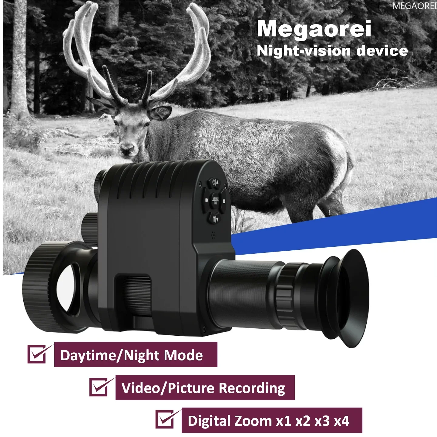 NEW Megaorei 1080p HD 4X Digital Zoom Night  Camera For Outdoor Hunting SportsNV visã noturn infravermelho cabeça