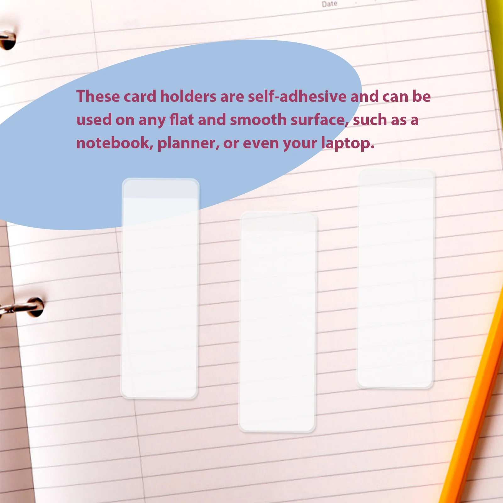 

File Classification Labels Self Adhesive Index Pockets Clear Plastic Business Card Holders For Organizing Label Holder