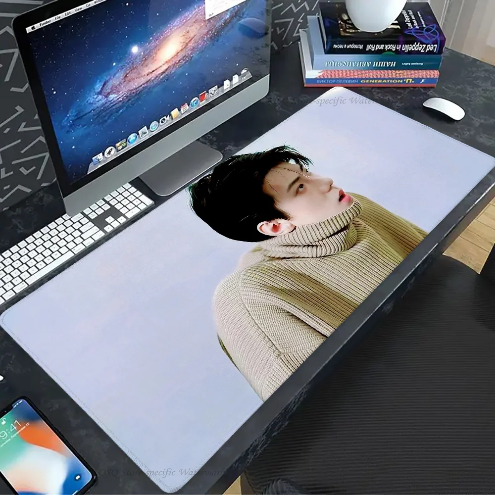 Korean Singer Sehun Mousepad Mouse Mat Desk Mat With Pad Gaming Accessories Prime Gaming XXL Keyboard Pad Padding Mat