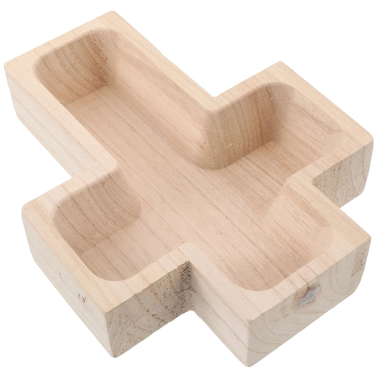 

Cross Wooden Bowl Appetizer Plates Shaped Serving Tray Tea Fruit Fruits Bowls Charcuterie Board Trays