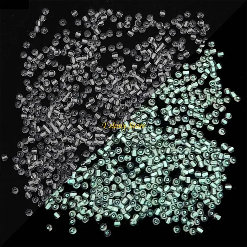N58F 660x 2mm Resin Round Spacer Beads Handcrafted Luminous Loose Beads Random Color