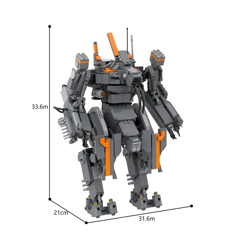 Marauder Robot Building Blocks Model Toy BattleTech BattleMech Space War Mecha Building Blocks Bricks Children Birthday Gifts