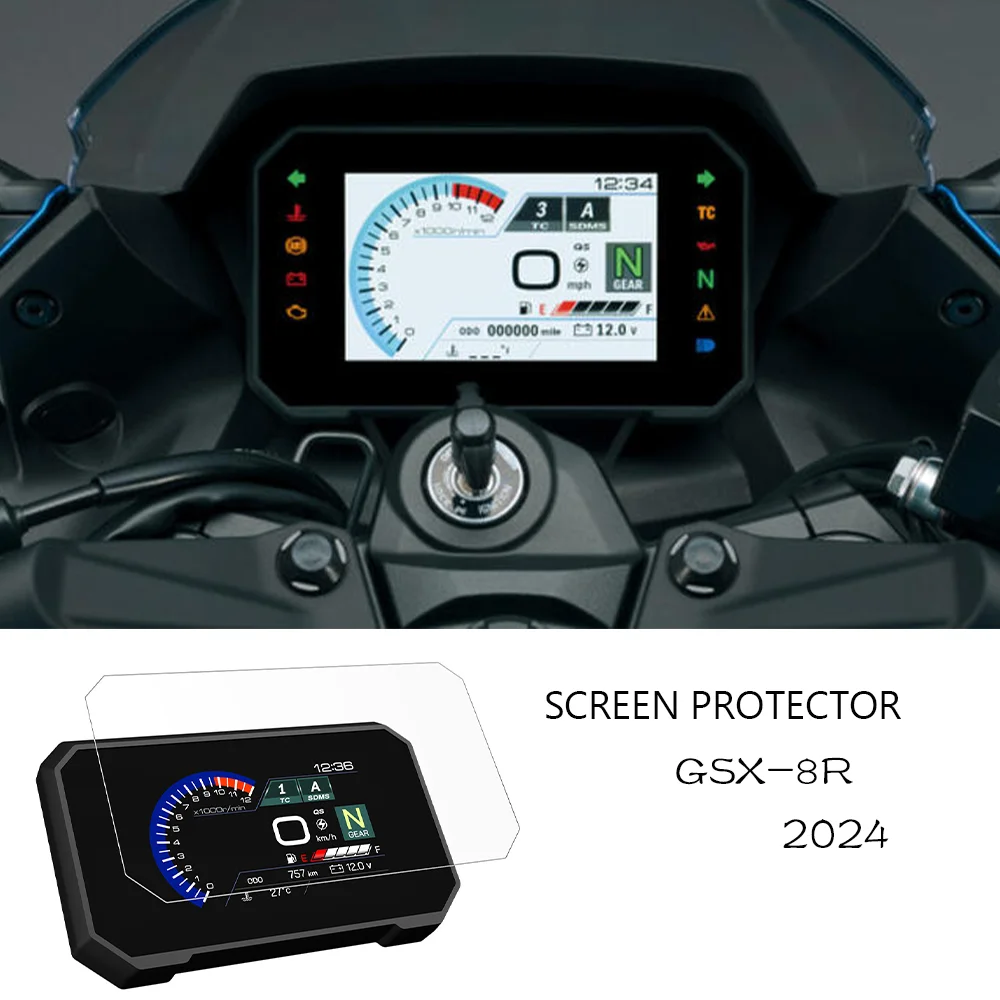 

GSX-8R Accessories Dashboard Screen Protector Motorcycle Instrument Protective Film For Suzuki GSX 8R GSX8R 2024