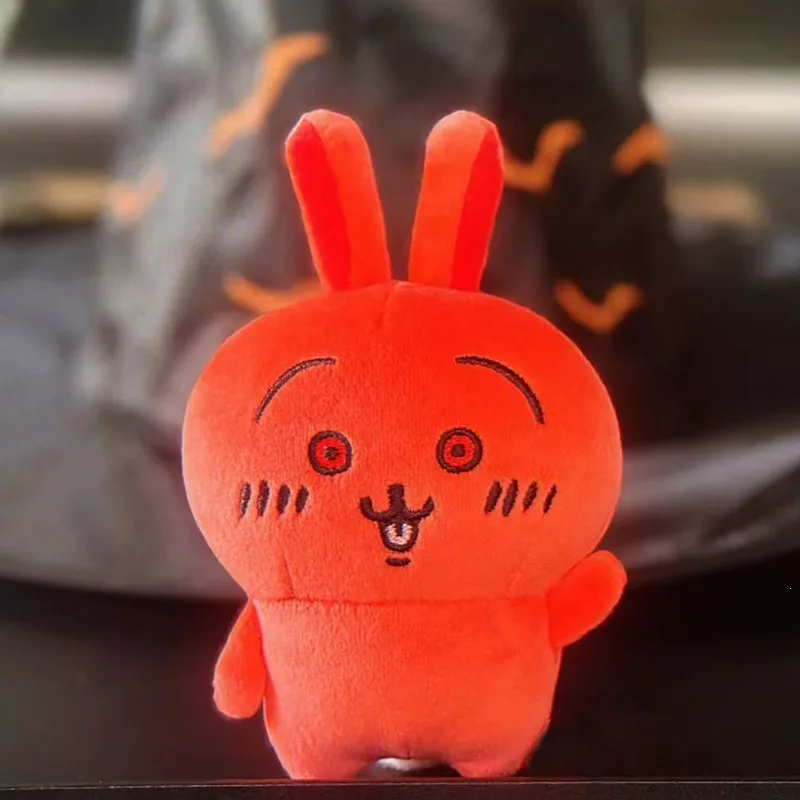 jiyi Usagi Red Face Angry Plush Doll Keychain Pendant Kawaii Japanese Character Stuffed Toy Bag Charm Gift New - view 3