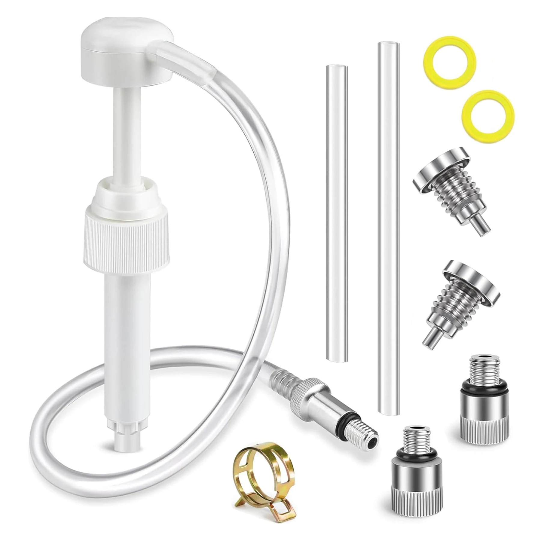 

Lower Unit Gear Oil Pump with Magnetic Drain Screw 22-67892 for Standard Quart Bottles W/ 3/8 “ Metal Swivel 8mm & 10mm Adapters
