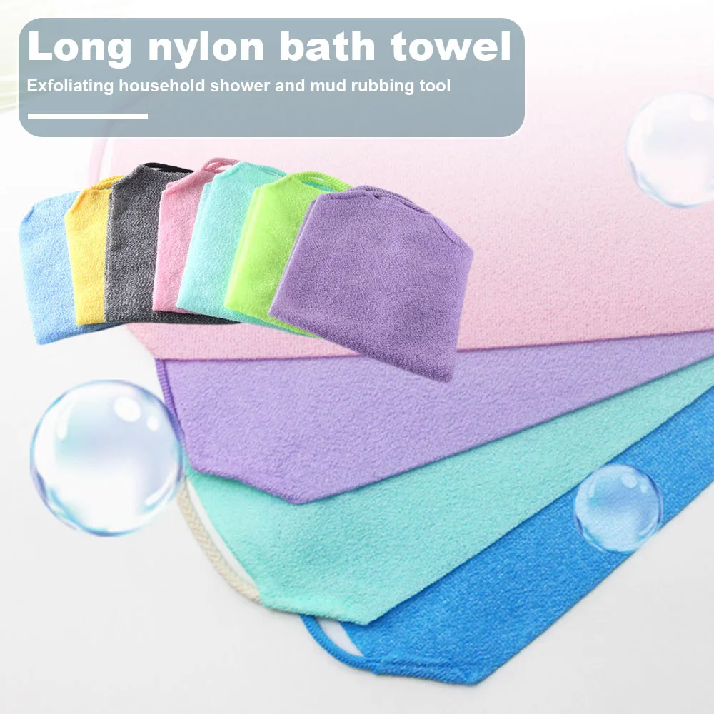 1 szt. Myjki prysznicowe miękkie ręczniki do twarzy łatwy nylonowy ręcznik kąpielowy rozciągliwy ręcznik kąpielowy Spa do szorowania dla kobiet mężczyzn