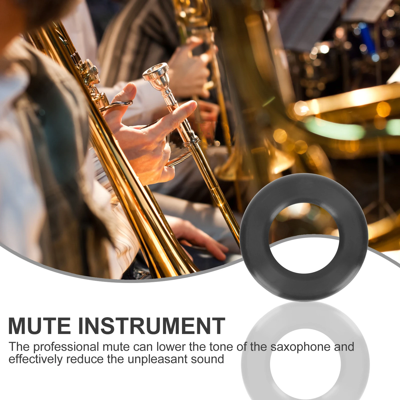 

Silicone Saxophone Mute Alto Sound Reducer Dampener Accessory Noise Control Music Practice Mutes for Sax Silica Gel