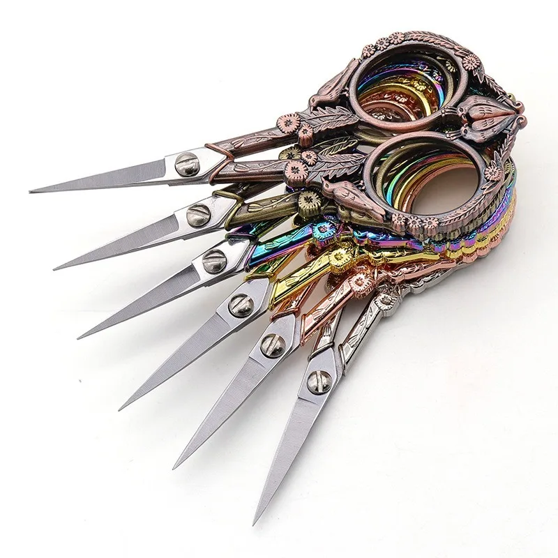مقص الطيور مقص الحرف الرجعية، مقص الضوء الفولاذ المقاوم للصدأ، مقص زهرة الغرز المتقاطعة، مقص صغير منزلي