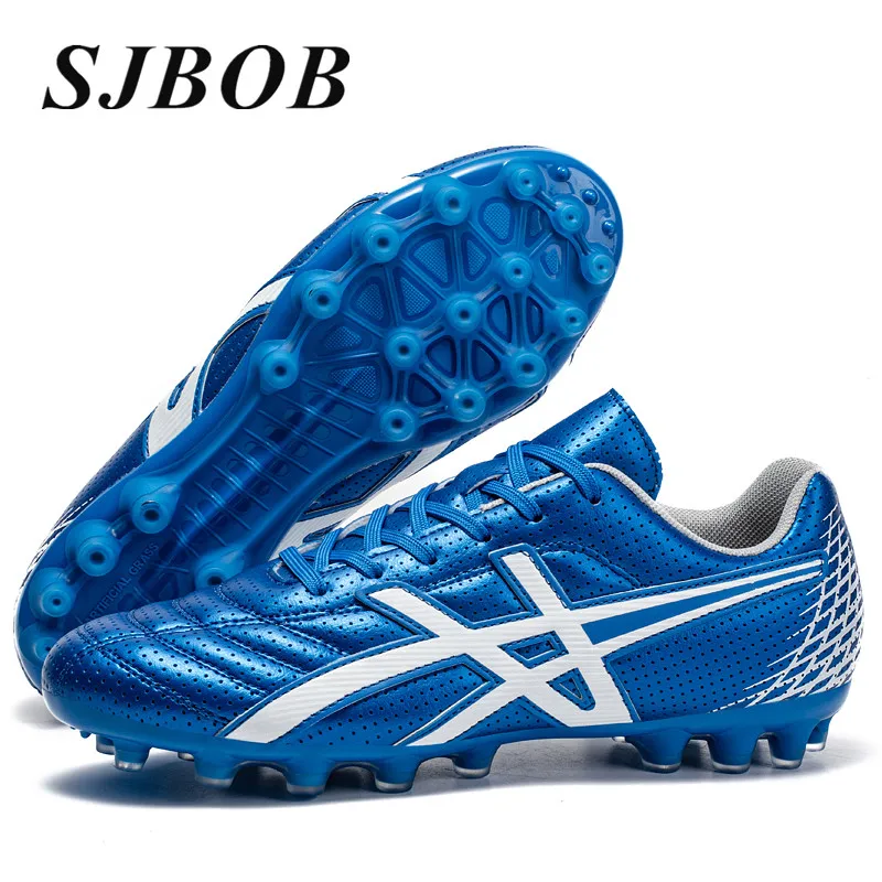 

Professional Brand Sneakers Men Low Cut AG Football Shoes Man Trainers High Quality Leather Soccer Shoes For Man tenis masculino