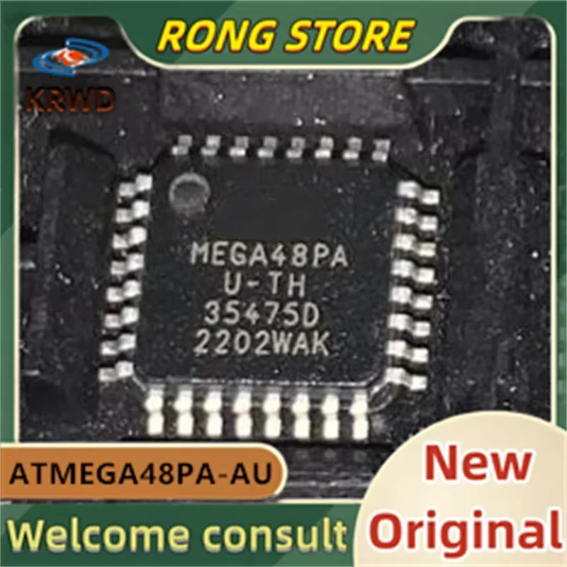 5PCS MEGA48PAU-TH New original ATMEGA48PA-AU ATMEGA48PA ATMEGA48 QFP32
